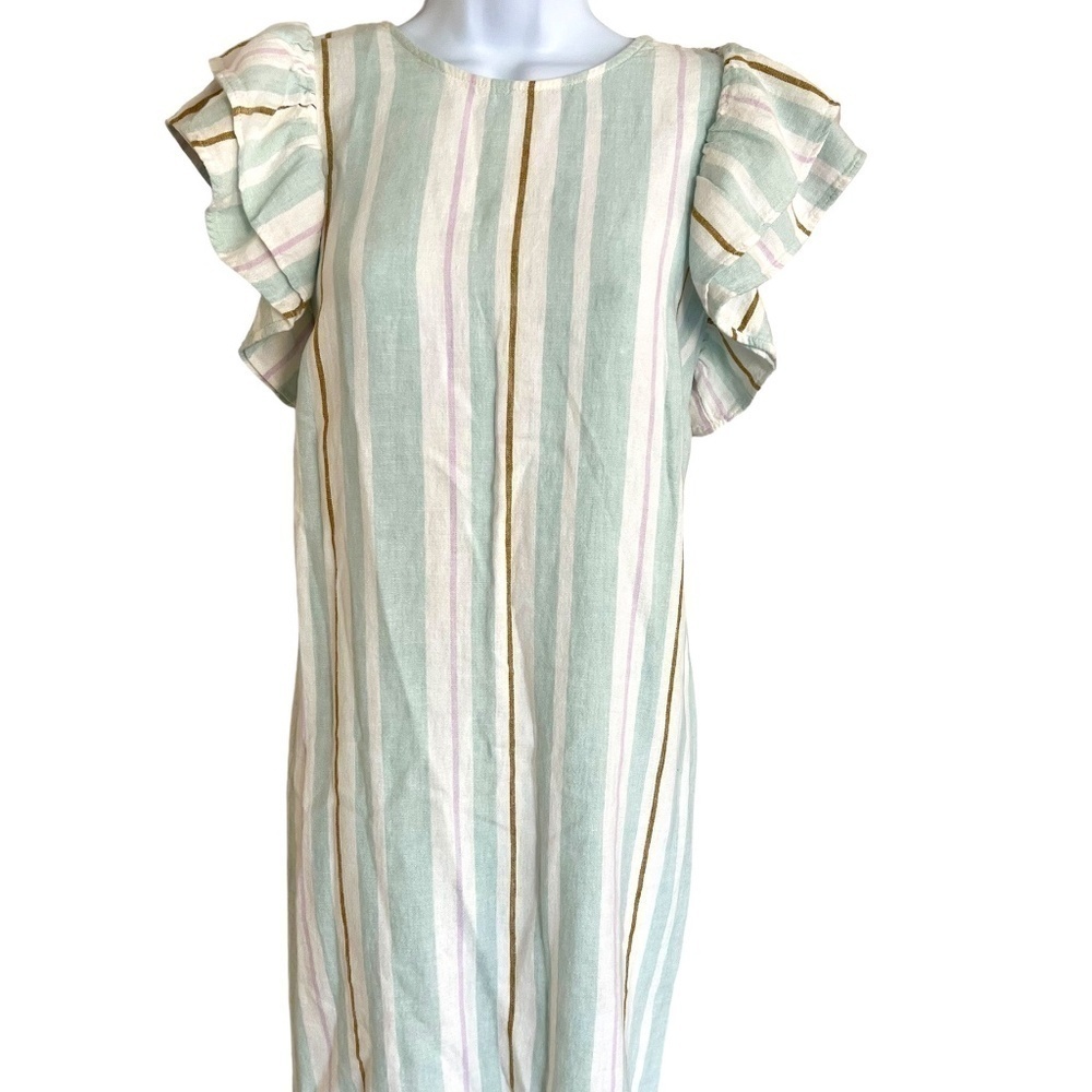 A New Day | Striped Linen Dress - Picture 1 of 6